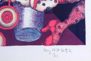 平賀敬　1971年　絵画（リトグラフ）作品